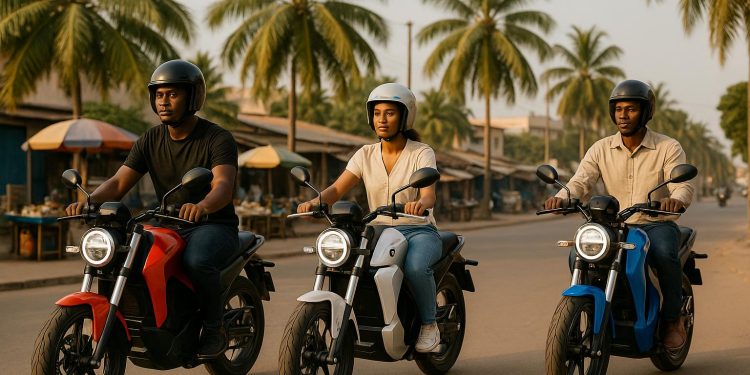 Les motos électriques gagnent du terrain à Cotonou
