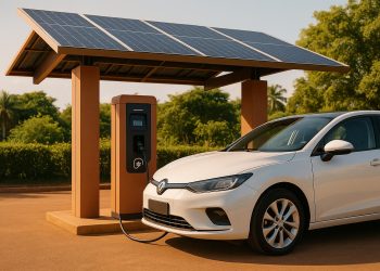 Mise en place de la première station de recharge pour véhicules électriques