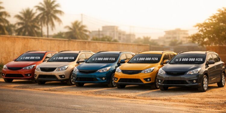 Top 5 des voitures à acheter au Bénin à moins de 5 millions FCFA